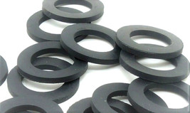 3/4&quot; ID x 1 1/4&quot; OD x 1/8&quot; Thick Black Rubber Flat Washers   Various Pack Sizes - £8.24 GBP+