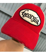 Georgia Bulldogs Retro Distressed Ameerican Needle Snapback Baseball Cap... - $21.72