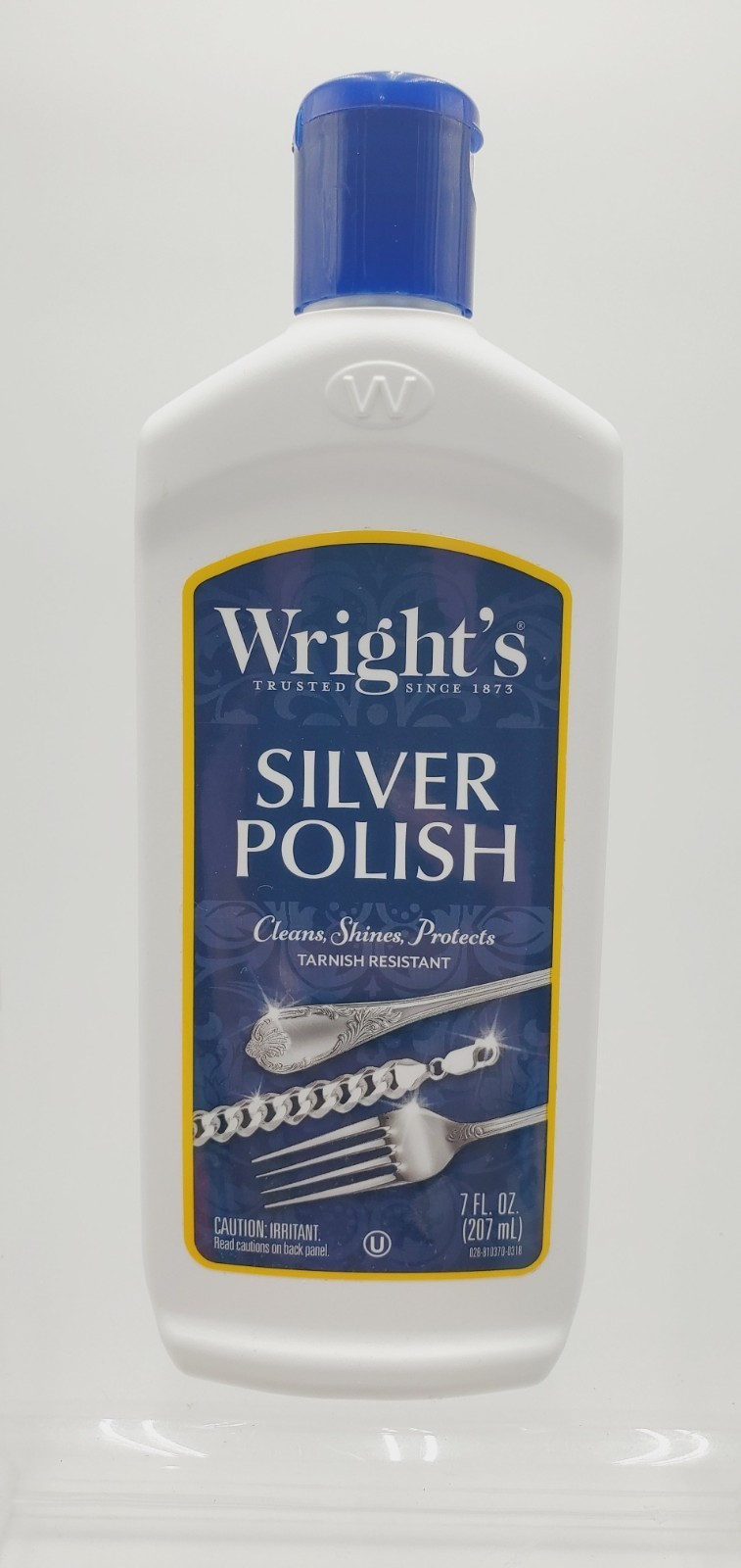 Wright&#39;s Silver Polish Cleans Shines Protects 7 fl oz Tarnish Resistant - £8.66 GBP