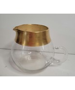 Glastonbury Lotus Tiara Creamer with Gold Band at the Top - $19.00
