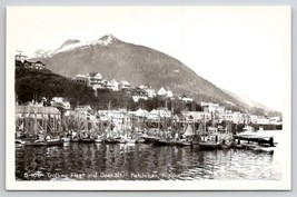 RPPC Ketchikan AK Trolling Fleet Ships Seaplane Schallerer Photo Postcard J22 - $9.95