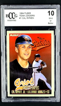 1994 Fleer Team Leaders #1 Cal Ripken Jr. HOF Insert BCCG 10 Mint or Better - £21.59 GBP