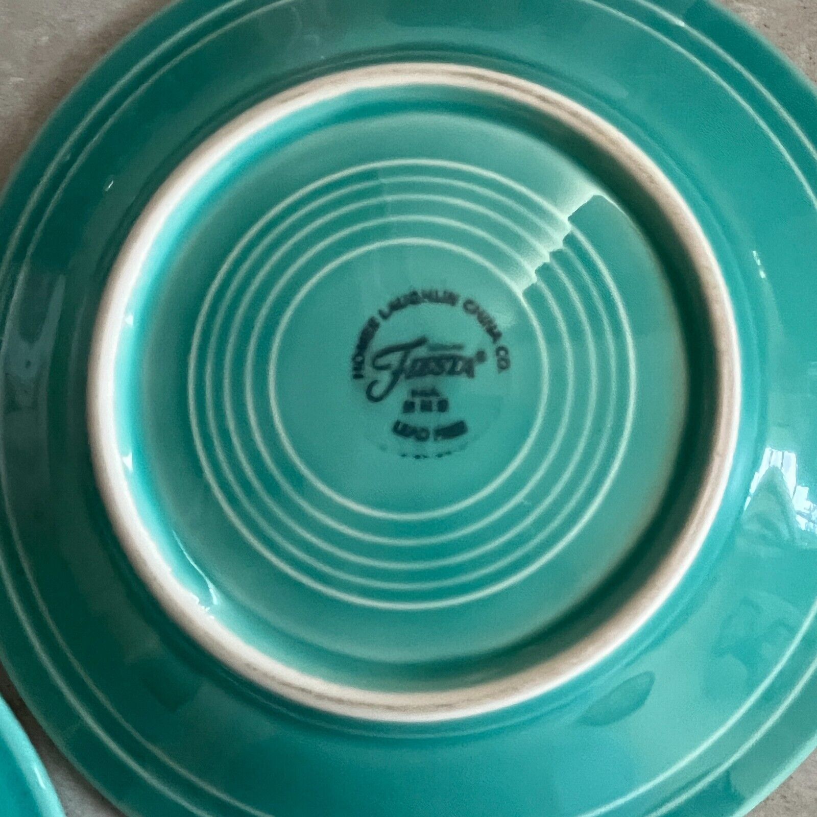 Fiestaware Fiesta Home Laughlin Salad (2) Plates Turquoise Lead Free 7" Item image 4