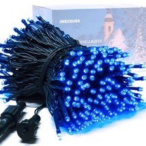 200 Led Blue Christmas Lights Outdoor, Expandable 66Ft Christmas String Lights G - £30.29 GBP