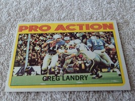 1972 Topps # 261 Greg Landry Pro Action Near Mint / Mint Or Better - £31.45 GBP