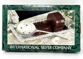 International Silver Company Cranberry Relish Tray with Pierced Spoon NEW - £18.66 GBP