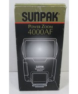 SUNPAK POWER ZOOM 4000AF Flash Hot Shoe mount For Canon W/Box - $32.53 CAD