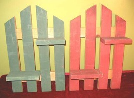 2 Decorative Pine Picket Fence Wall Hanging Plant Stand - $12.00