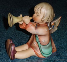 Huge Joyous News Goebel Hummel Angel Figurine W/ Trumpet #27/3 - Christmas Gift! - £213.22 GBP