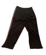 Nike Men&#39;s Pants Black Red and Gray Stripe Ankle Zip Size L Vintage - £13.95 GBP