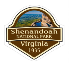 12&quot; shenandoah national park virginia 1935 bumper sticker decal usa made - £24.04 GBP