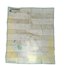 Chihuahua Topographical Wall Map 1993 Coordinacion General de Planeacion... - $4.99