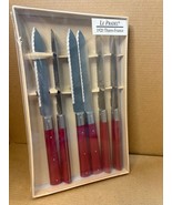 6 Piece Pradel Steak Knives Wood Handles New, France - $39.60