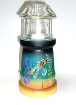 Fenton Glass Sea Life Turtle Lighthouse Fairy Light Lamp Ltd Ed #6/26 Barley - £272.66 GBP