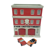 Vintage 1989 Galoob Micro Machines City Scenes Fire Station Department Light Up - £28.43 GBP