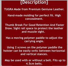 Fits Colt King Cobra 357 Magnum 6-Shot 3”BBL Paddle Holster W/Thumb Break #1631# image 11