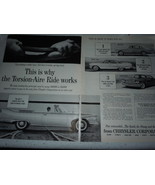 Vintage Chrysler Torsion Aire Ride Double Page Print Magazine Advertisem... - €6,02 EUR