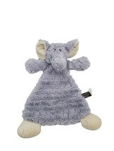 Demdaco Infant Lovey Security Blanket Elephant 13 Inch Grey Rattles Nat Jules - £9.80 GBP