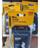 3 PackagesToughBuilt Utility Blades 50 Piece Hook Blade Total 150 Hook B... - £48.69 GBP