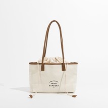 MABULA Eco Friendly Reusable Washable Canvas Tote For Women Shoulder Bags Female - £37.93 GBP