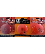 Halloween Jack-O-Lantern Pumpkin LED Strobe Flickering Lights Candle SEL... - $5.58 CAD