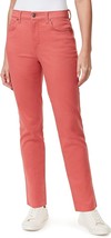 Gloria Vanderbilt Amanda Jeans Womens 14 Short Persimmon Slimming Straig... - $24.62
