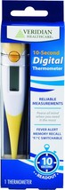 Digital Thermometer 10 Second Readout Fahrenheit and Celsius Flexible Ti... - $20.63