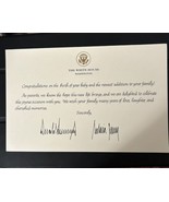TRUMP CARD WELCOME BABY SIGNED DONALD REPUBLICAN OFFICIAL WHITE HOUSE GO... - €81,93 EUR