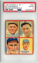 1935 Goudey 4-In-1 Babe Ruth #3A PSA 2 P1349 - £2,935.13 GBP