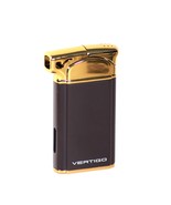 Vertigo Crosby Pipe Flame Lighter BROWN/GOLD -  VERT CROSBY BROWN - $457.76 MXN