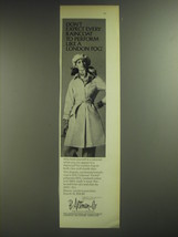 1974 B. Altman &amp; Co. London Fog Maincoat Advertisement - Don&#39;t expect - £14.44 GBP