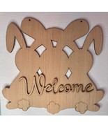 DIY Three Bunnies - Easter Door Hanger - Welcome Blank Wood Door Hanger ... - $17.79 CAD
