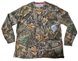 Realtree Edge Camouflage Long Sleeve Performance Hunting T Shirt Tee 2XL (50/52) - £11.82 GBP