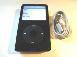 APPLE  iPOD  CLASSIC  5.5 GEN.  BLACK  80GB...WOLFSON CHIP...NEW BATTERY... - £141.04 GBP