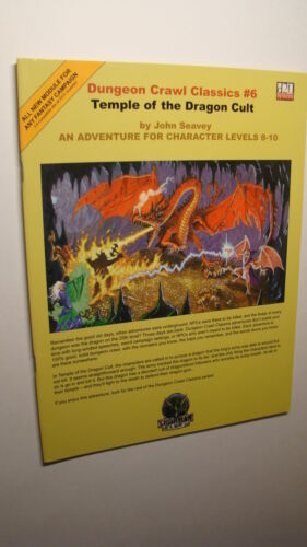 DUNGEON CRAWL CLASSICS MODULE - TEMPLE OF THE DRAGON CULT *NM+ 9.6* DRAGONS - £20.81 GBP