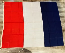 Vintage Cotton Nautical Tango Letter “T” Signal Maritime Flag - 62”L x 4... - $69.25