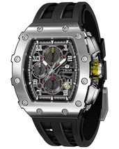 TSAR BOMBA Mens Watches Luxury Tonneau Watches for Men Waterproof 50M Analog Rep - £218.18 GBP