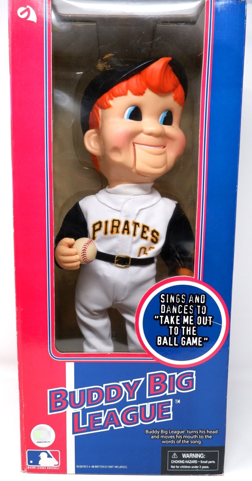 BUDDY BIG LEAGUE MLB PITTSBURGH PIRATES #1328/5400, SINGS &amp; DANCES - NEW... - $99.98