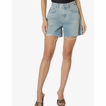 Ag-ed Denim Women&#39;s The Clover Shorts High Rise Baggy Fit 30 NWT Button Fly - £44.83 GBP