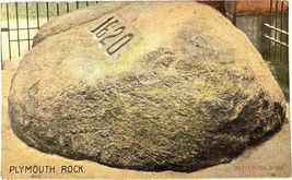 Plymouth Rock, vintage postcard 1909 - $13.93