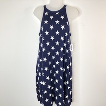 Old Navy Womens Halter All Star Dress Size Small Blue White Stars Patriotic - £10.10 GBP