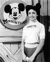 Annette Funicello 16X20 Canvas Iconic With Mickey Mouse Ears Mousekeers Pose - £55.78 GBP
