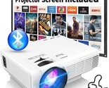 2023 Upgraded Mini Projector With Bluetooth And Projector Screen,, Smart... - £82.16 GBP