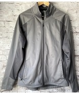 Eddie Bauer Mens Grey Trail Soft Shell Jacket Full Zip Hiking Gorpcore S... - $19.06