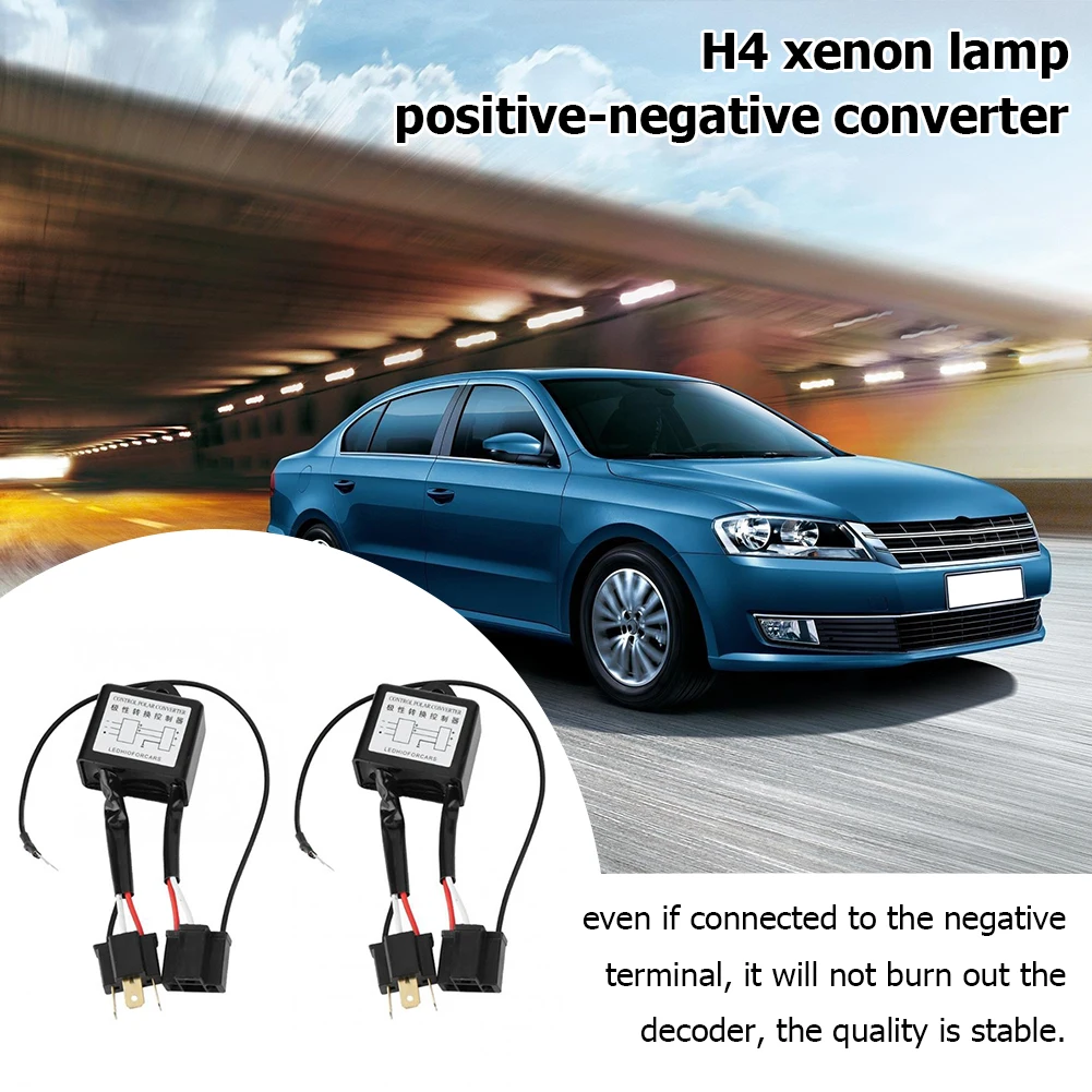 2PCS H4 LED Headlight Reversed Polarity Converter Positive Negative Switch Har - £16.32 GBP
