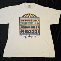 Vintage 90s Jesus Tee Tshirt Religious Graphic White Gospel L XL Single ... - £29.85 GBP