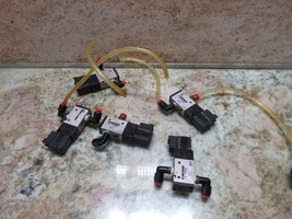 SMC SOLENOID VALVE NVZ512 AX WITH CONNNECTOR CNC LOT OF 3 PIECES - $77.44