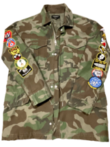 PACSUN Camouflage Military Utility Patch Jacket Men’s Sz M READ - €32,86 EUR