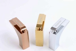 Rose Gold/GOLD/Chrome single hole bathroom sink faucet Square crystal lu... - £102.63 GBP