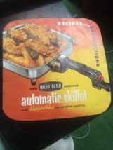 vintage 1950s West Bend Automatic Skillet Recipes instruction book manual - £19.97 GBP